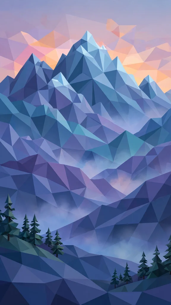 17 Best Wallpaper Backgrounds for Laptop Screens 16 Low poly mountains wallpaper backgrounds for laptop in a geometric style