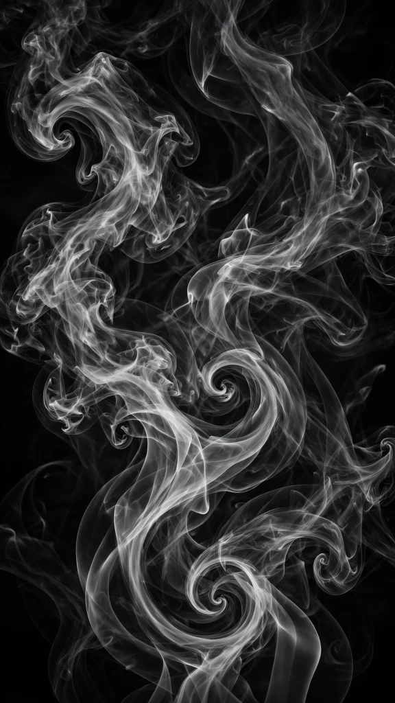 Black and White Wallpaper: 17 Stunning Designs 12 black and white smoke abstract swirls