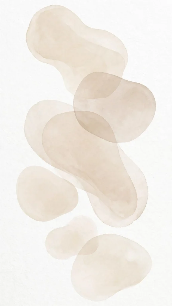 Neutral tone abstract blobs minimal
