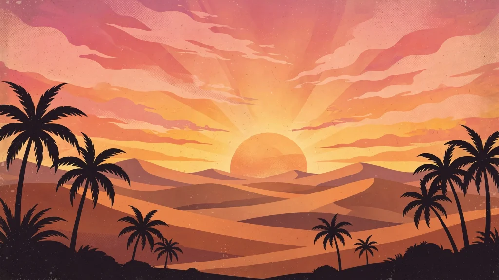 17 wallpaper aesthetic for laptop ideas to try 12 retro sunset desert laptop wallpaper