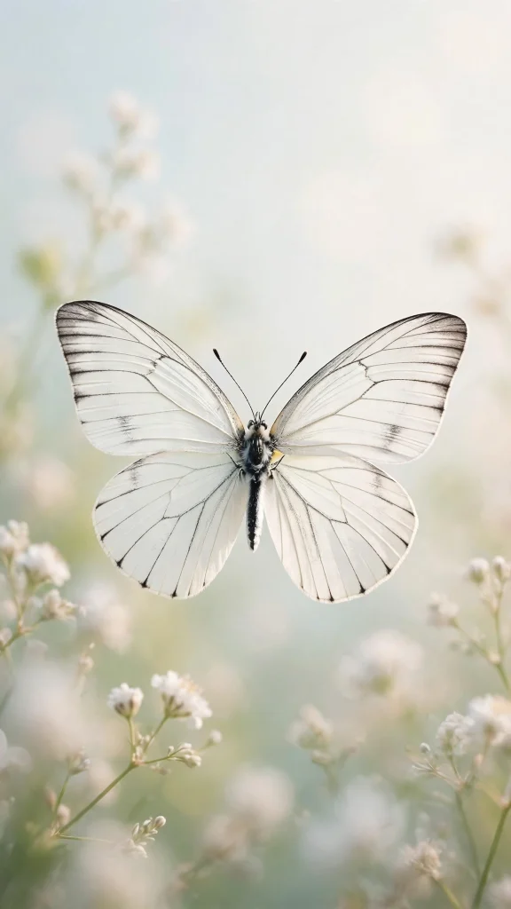 17 Beautiful Wallpaper Backgrounds White for Your Phone 13 white butterfly wallpaper background
