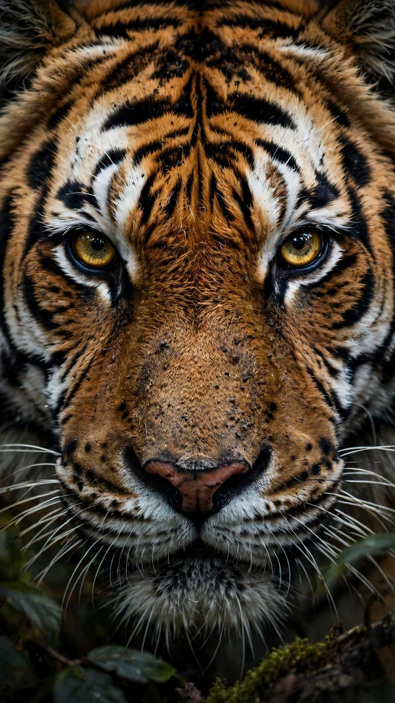 8K Wallpaper: 17 Ultra Detailed Designs 7 tiger face close-up intense eyes 8k wallpaper