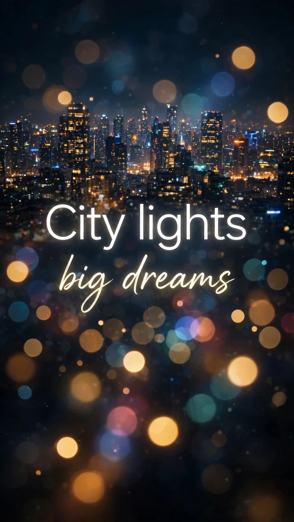 night city quote wallpaper backgrounds quotes city lights big dreams