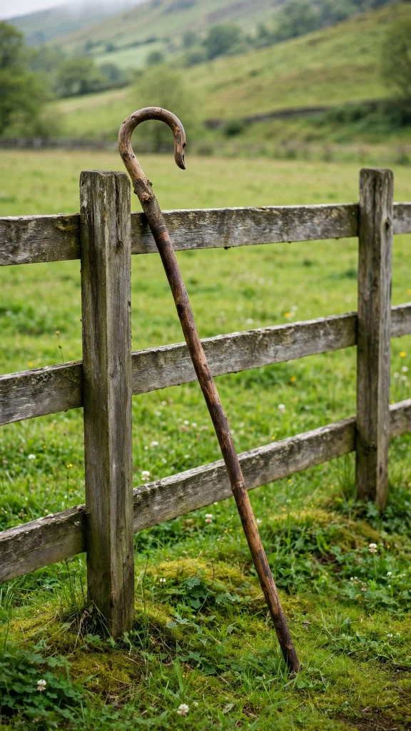 Bible Verse Wallpaper: 17 Peaceful Designs 16 shepherd staff pasture fence bible verse wallpaper