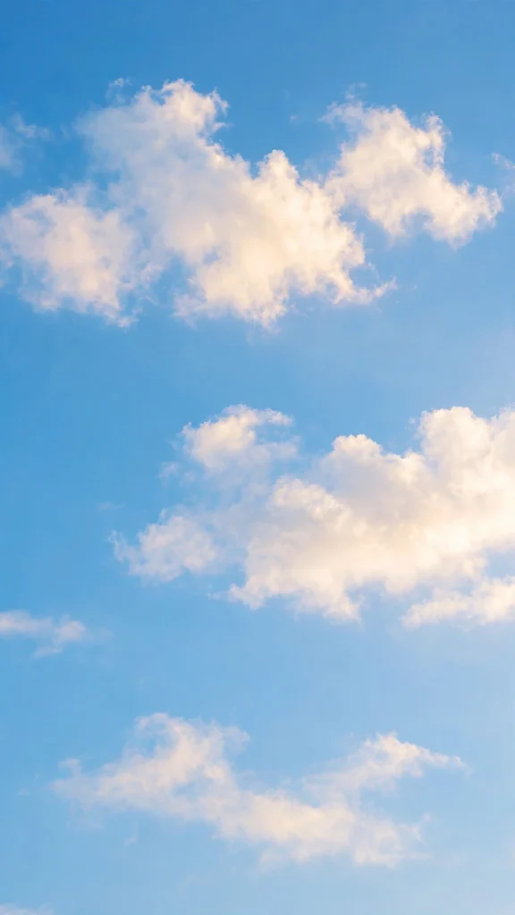 17 Wallpaper iPhone Summer Wallpapers for Sunny Phones 16 Summer sky with fluffy white clouds in dreamy blue