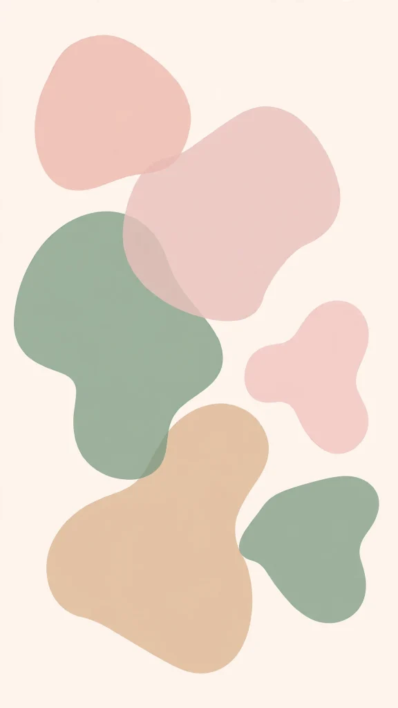 17 Wallpaper Aesthetic Home Screen Ideas for 2026 12 Pastel abstract blob shapes wallpaper aesthetic home screen ivory