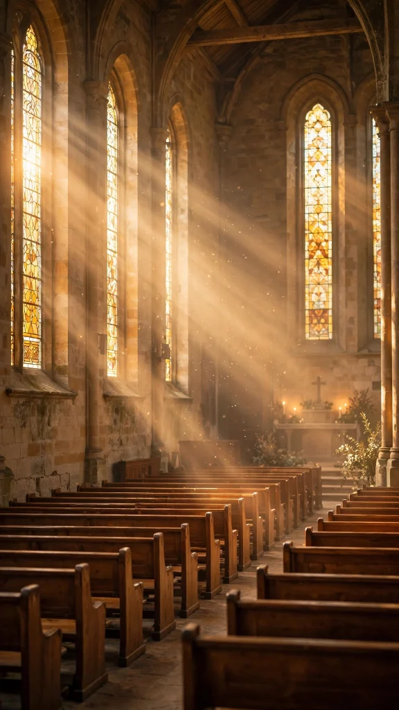 17 Beautiful wallpapers jesus for Your Phone 15 Church interior with light rays shining through the windows