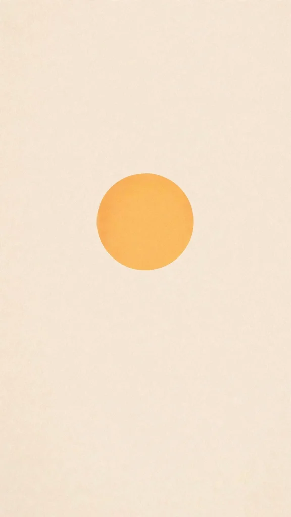 Simple circle sun minimal art
