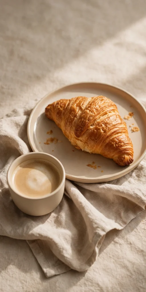 Wallpaper Aesthetic Beige: 17 Cozy Neutral Ideas 15 beige croissant and coffee wallpaper