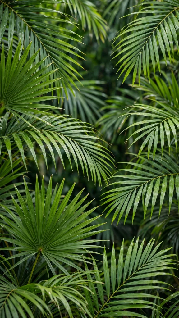 tropical palm leaves vibrant wallpapers iphone fondos