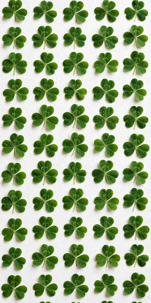 17 wallpaper backgrounds green for a fresh screen look 6 Clover leaf pattern flat lay