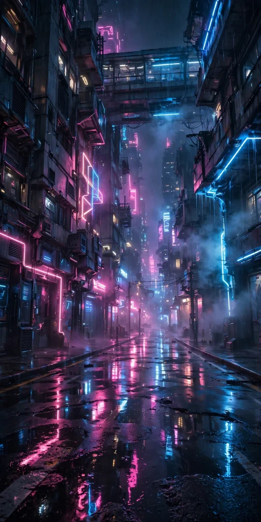 17 Best Wallpaper Aesthetic Desktop Ideas to Try 15 neon city night aesthetic with pink and blue glow