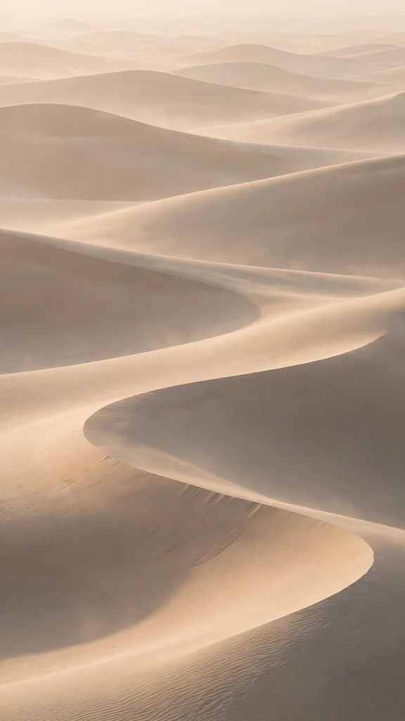 sand dunes with soft flowing shadows