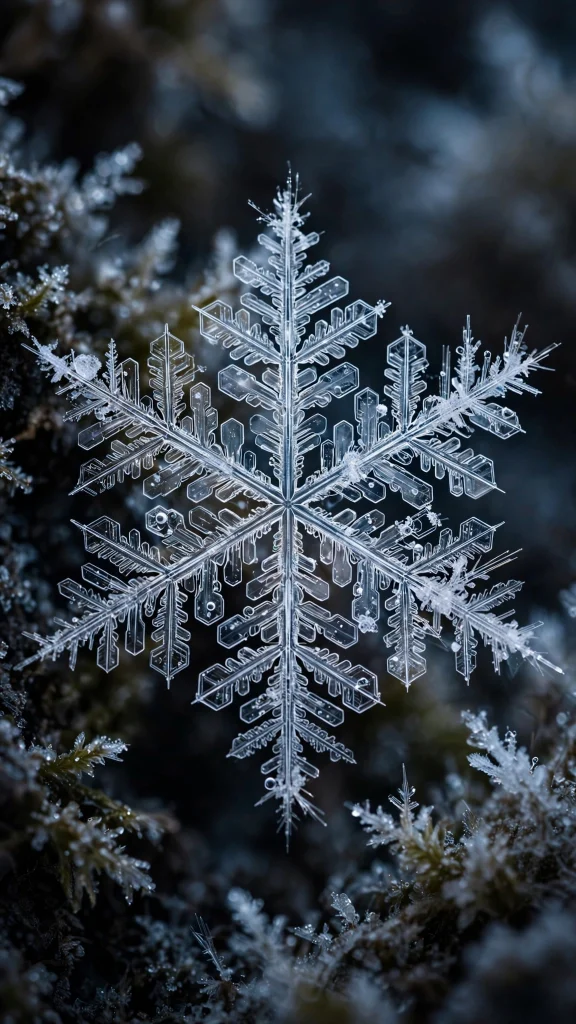8K Wallpaper: 17 Ultra Detailed Designs 5 snowflake macro intricate 8k wallpaper