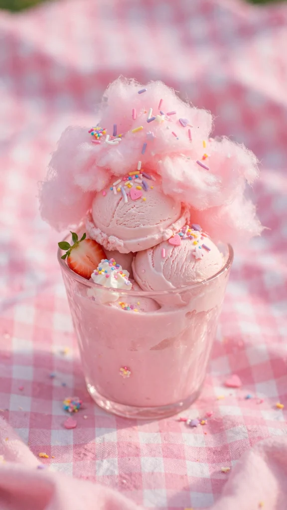 17 Wallpaper Pink Soft Aesthetic Designs You Will Love 17 Pink cotton candy dessert on pastel background, wallpaper pink soft aesthetic