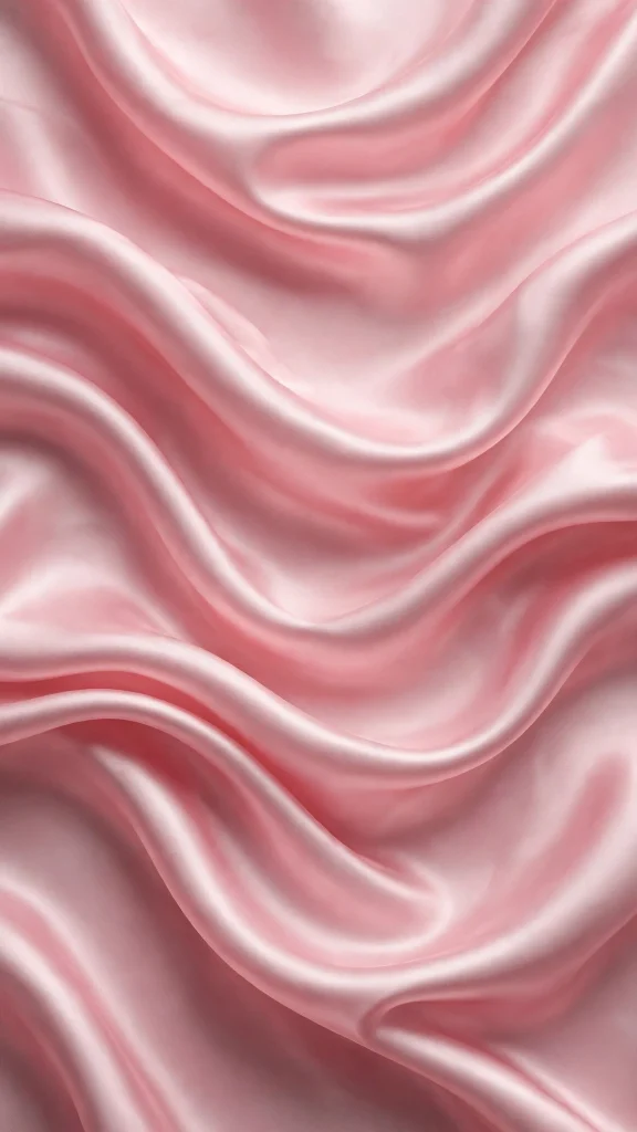 satin pink fabric waves coquette wallpaper
