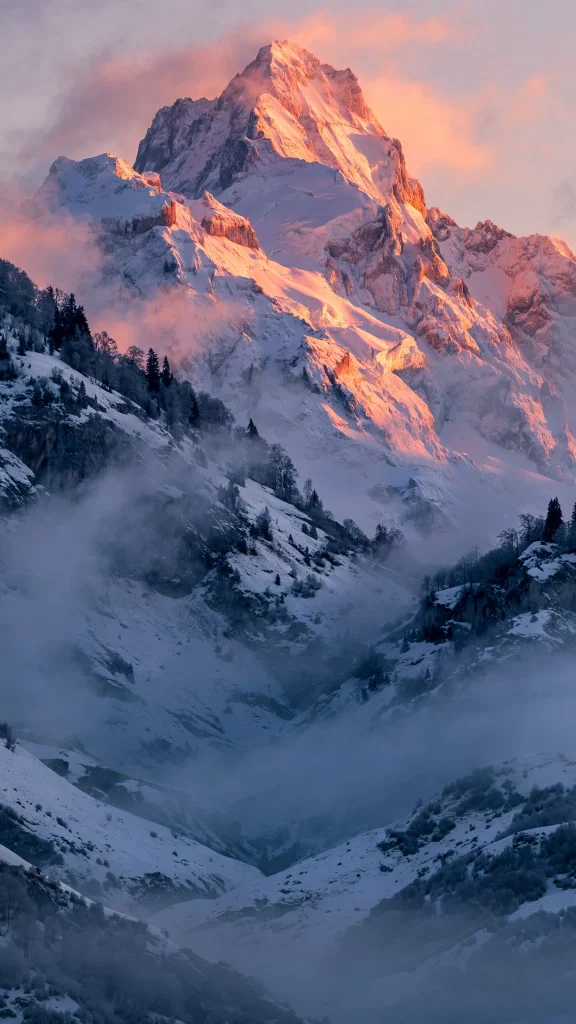 Nature Wallpaper: 17 Stunning Outdoor Designs 16 milky way above snow covered pines nature wallpaper