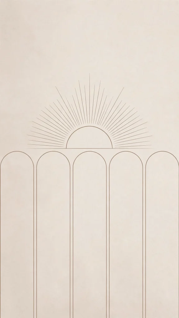 17 Beautiful wallpaper iphone quotes Backgrounds 16 Minimalist line art sun rising over beige arches