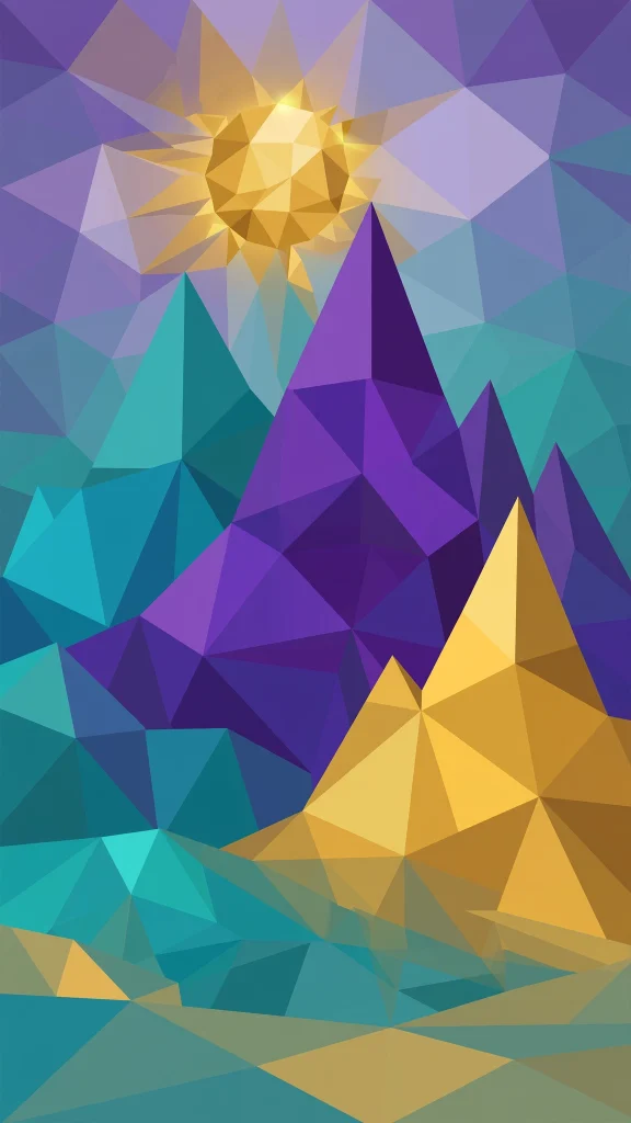 17 Wallpaper Backgrounds Laptop 1080p HD for Your Screen 14 Geometric low poly mountain art
