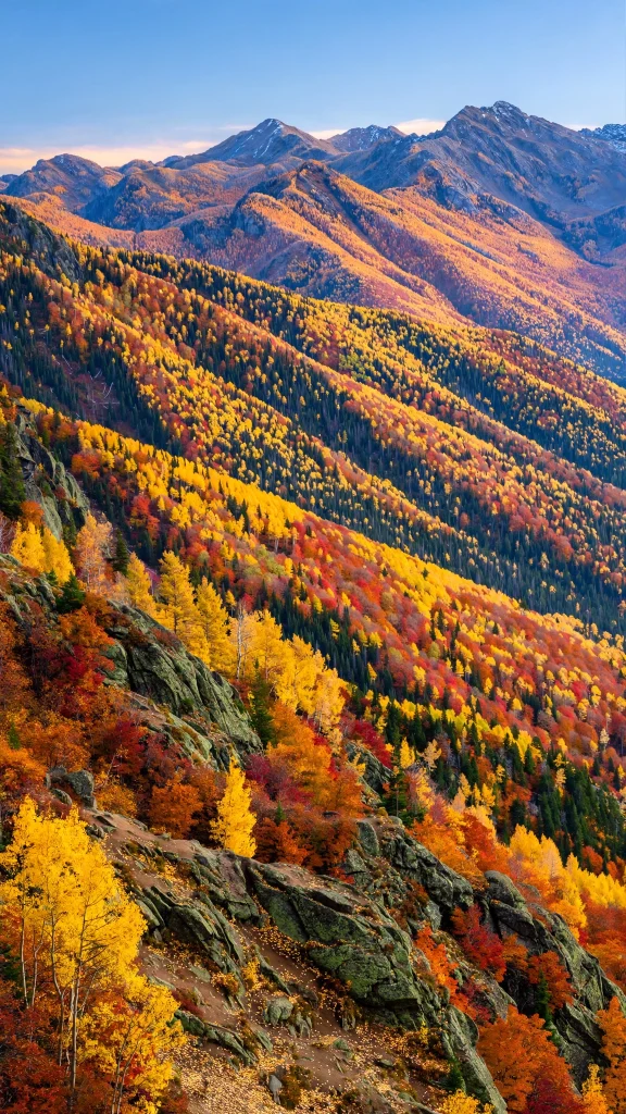 17 Cozy Wallpaper Backgrounds Fall for Autumn 17 Fall mountains with colorful slopes