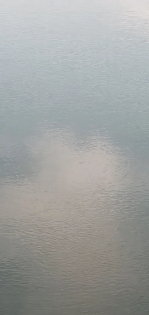 Calm water surface with minimal reflection