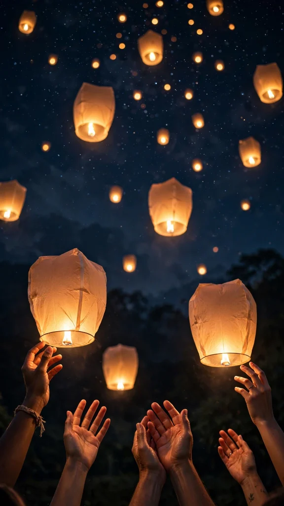 Motivational Wallpaper: 17 Inspiring Designs 17 paper lanterns night sky motivational wallpaper