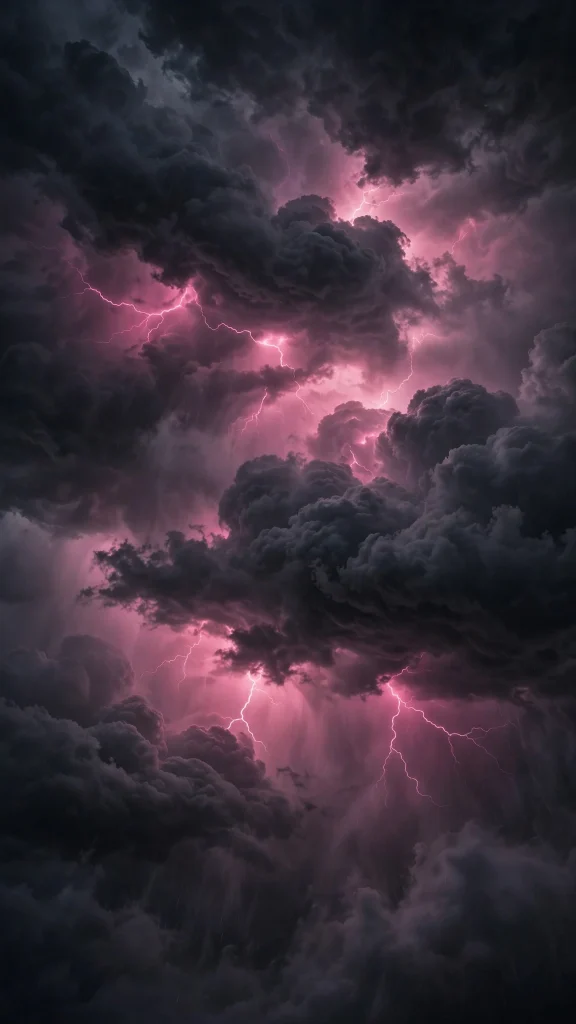 17 Stunning wallpaper pink dark for Your Phone 17 dark storm clouds lit from within by pink lightning
