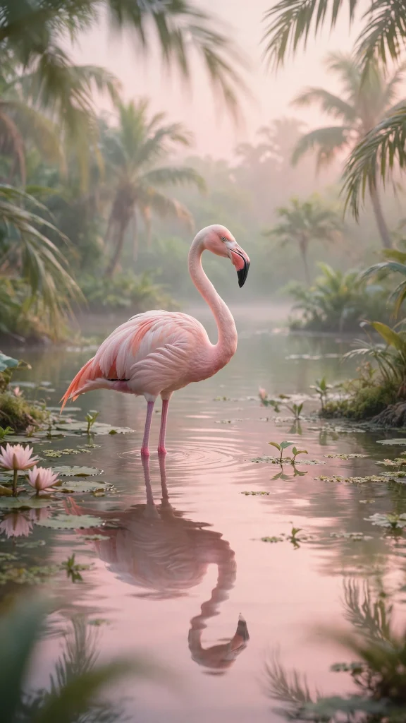 17 Best Wallpaper Iphone Pink Aesthetic Ideas 17 Pink flamingo in tropical lagoon with pink reflections
