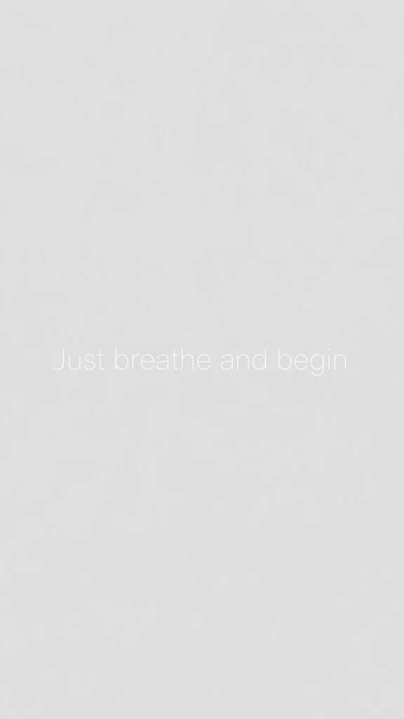 plain light gray quote wallpaper backgrounds quotes just breathe and begin