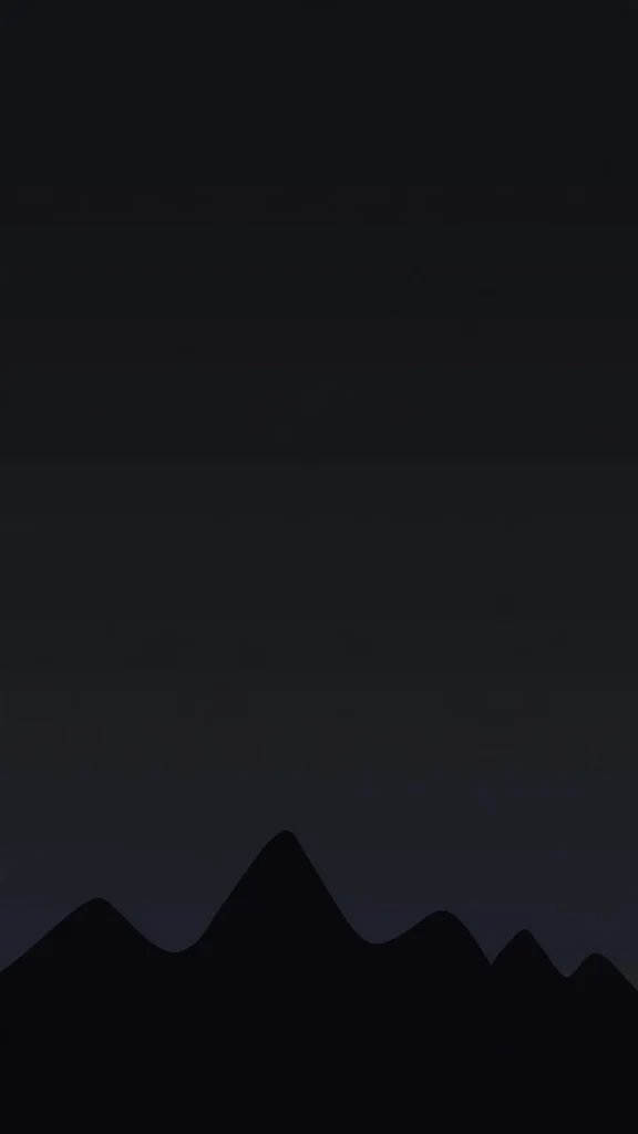 black minimalist mountain silhouette black wallpaper iphone