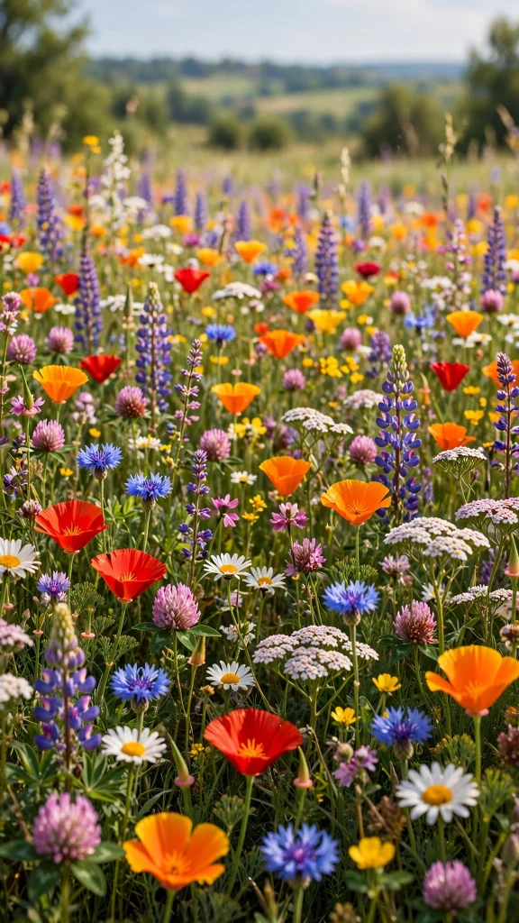 17 Wallpaper iPhone Summer Wallpapers for Sunny Phones 17 Field of colorful summer wildflowers in full bloom