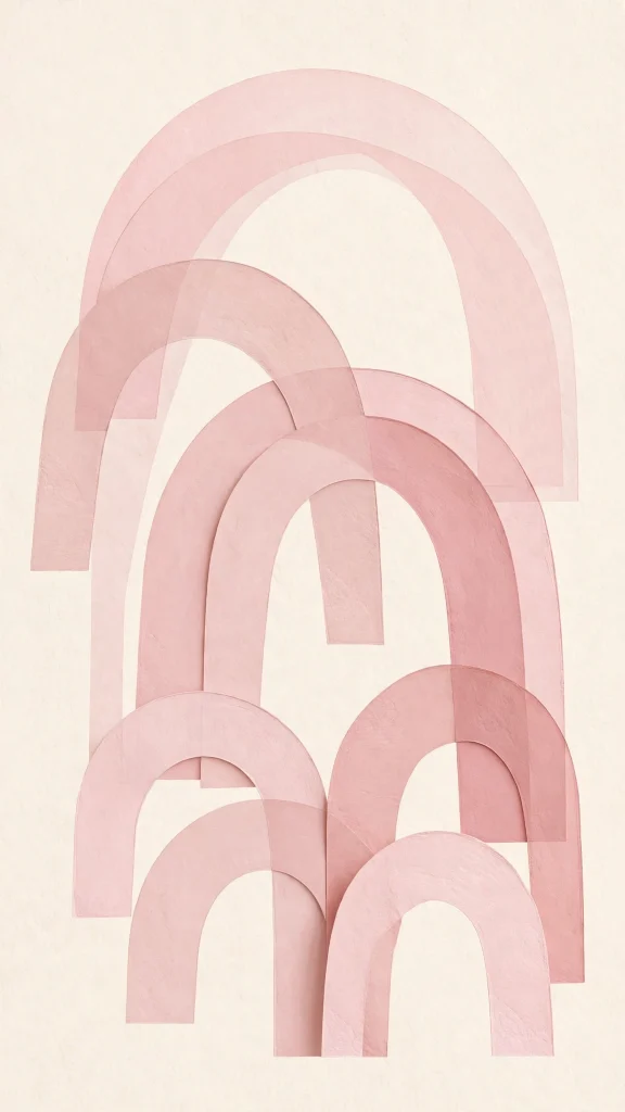 17 Dreamy wallpaper aesthetic pink pastel Ideas 17 Modern art composition of pastel pink arches on cream