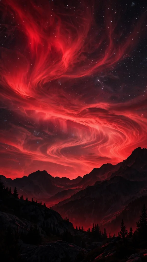 17 wallpaper backgrounds red Designs You'll Love 14 crimson aurora over mountains wallpaper backgrounds red night sky