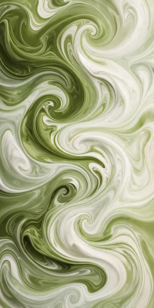 17 wallpaper backgrounds green for a fresh screen look 10 Matcha green swirl milk abstract art