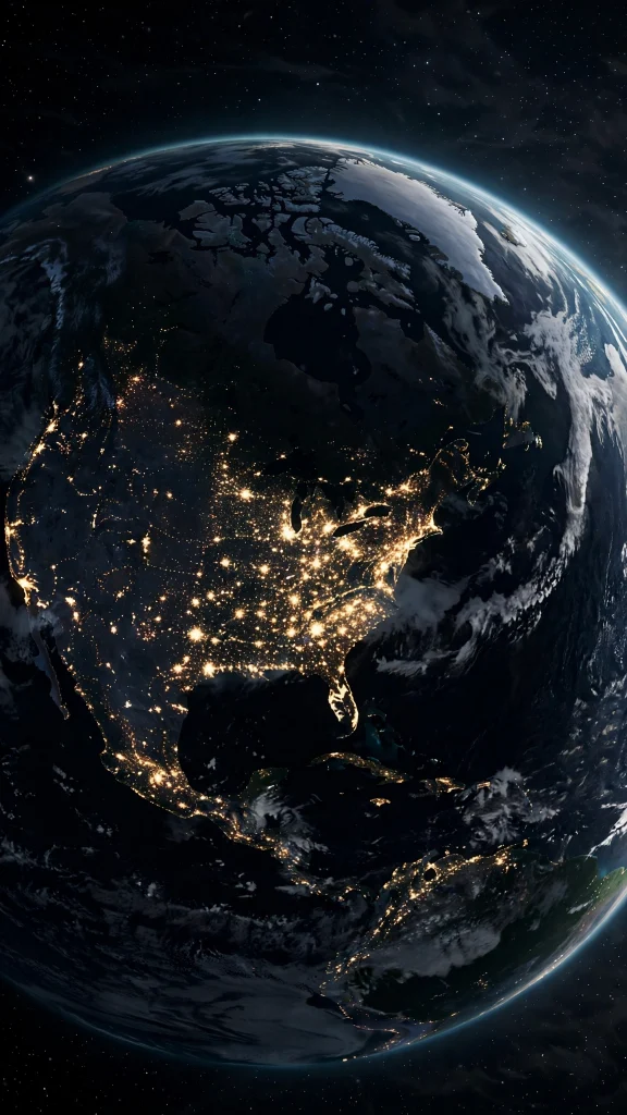 17 Best Wallpaper Backgrounds 4K for Your Screen 9 Earth from space glowing with city lights