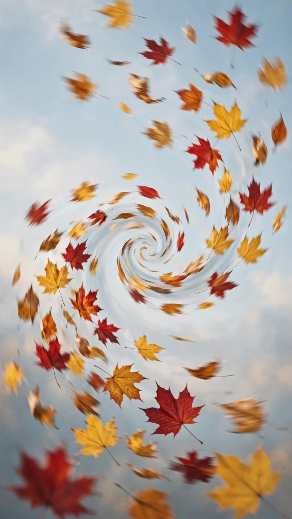 17 Cozy Wallpaper Backgrounds Fall for Autumn 9 Swirling autumn leaves in the wind
