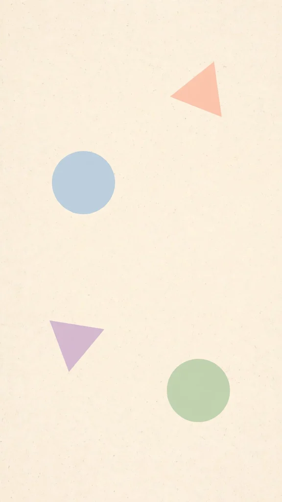 Simple geometric shapes pastel minimal