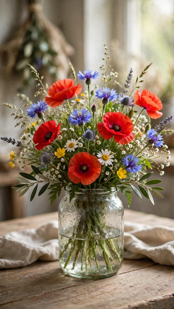 17 Beautiful Wallpaper Backgrounds Flowers for Your Phone 11 mixed wildflower bouquet rustic jar flower wallpaper background