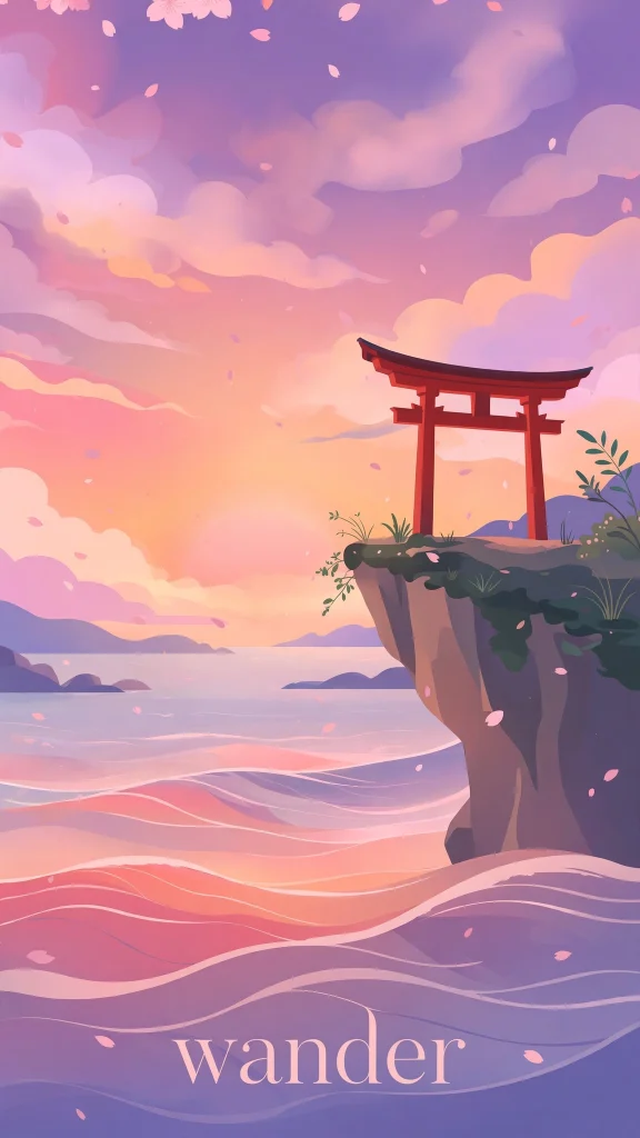 Wallpaper Aesthetic Anime: Cool & Dreamy Anime Background Ideas for Fans 4 Anime Aesthetic torii gate wallpaper