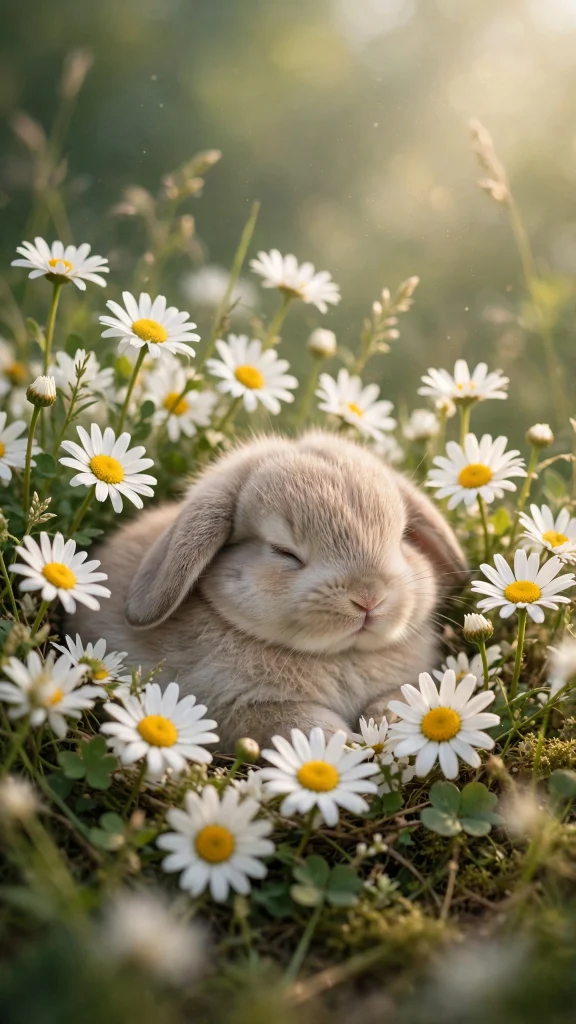 Bunny Aesthetic: 12 Adorable Bunny Wallpaper Ideas 4 Bunny aesthetic daisy wallpaper