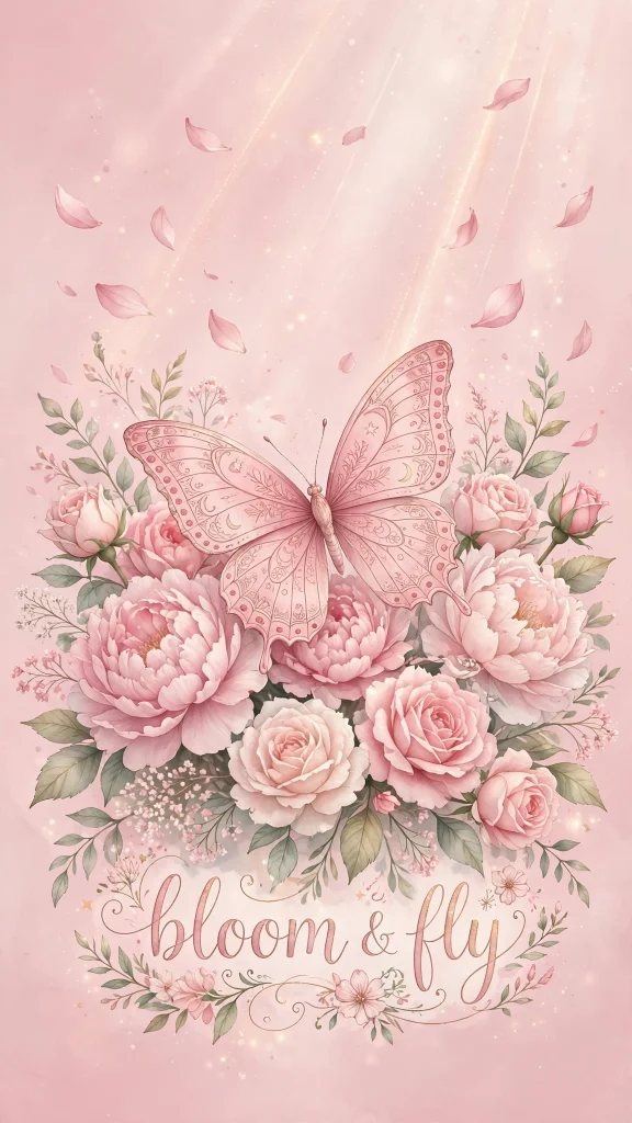 Wallpaper Aesthetic Butterfly: Delicate & Dreamy Butterfly Background Ideas You'll Love 4 Butterfly Aesthetic roses wallpaper
