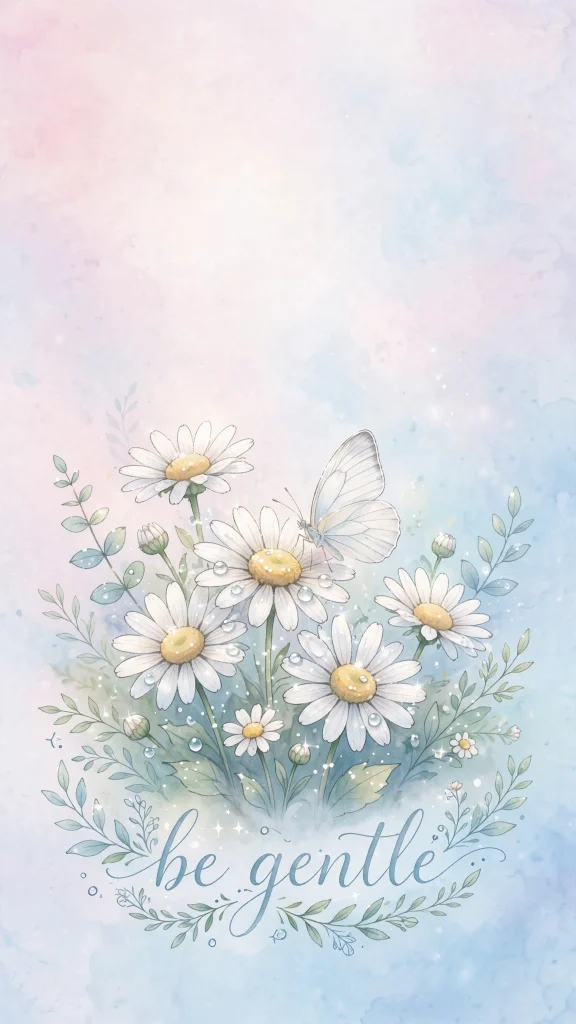 Wallpaper Aesthetic Butterfly: Delicate & Dreamy Butterfly Background Ideas You'll Love 6 Butterfly Aesthetic daisies wallpaper