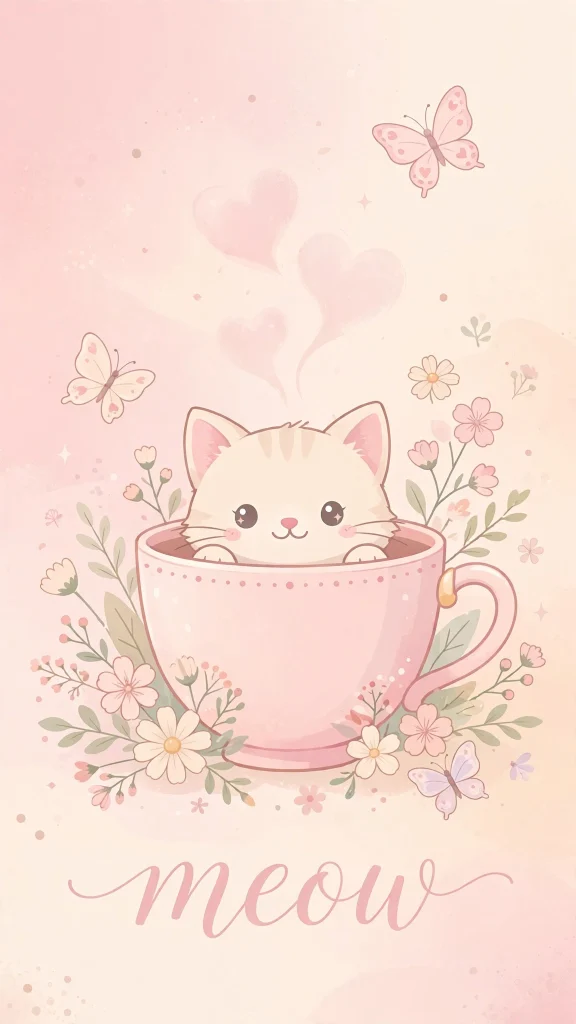 Wallpaper Aesthetic Cat: Cute Cat Background Ideas for Cat Lovers 4 Cat Aesthetic dreamy cat wallpaper