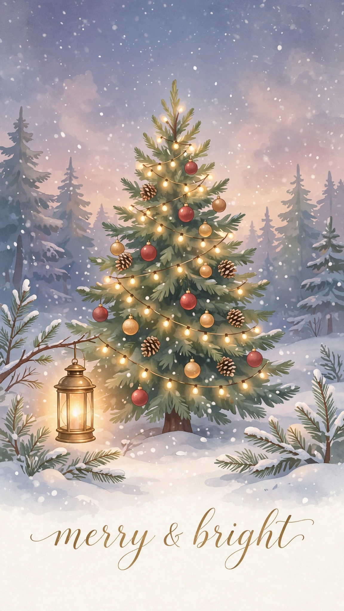 Christmas Aesthetic tree wallpaper