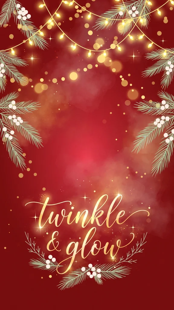 Christmas Aesthetic lights wallpaper