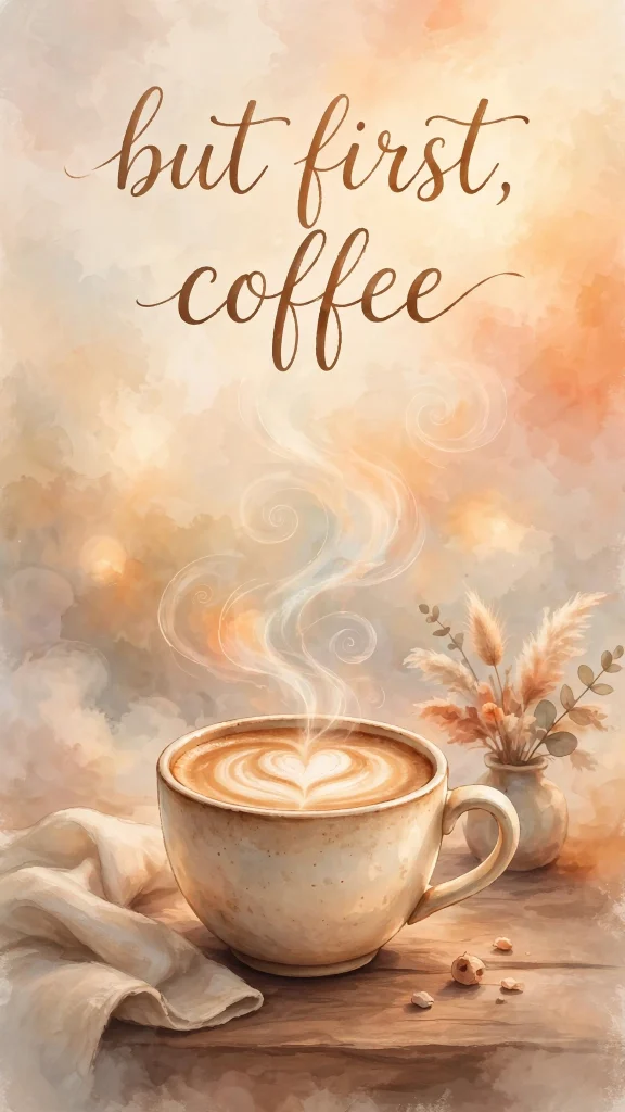 Wallpaper Aesthetic Coffee: Cozy & Warm Coffee Background Ideas for a Comforting Screen 1 Coffee Aesthetic latte art wallpaper