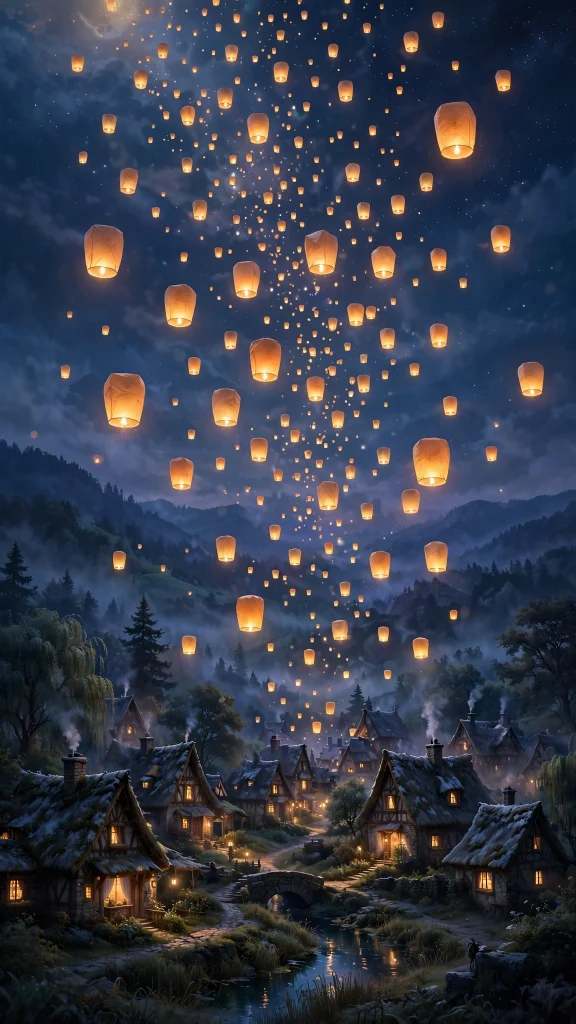 Disney aesthetic lantern festival wallpaper