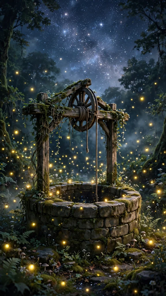 Disney aesthetic wishing well wallpaper