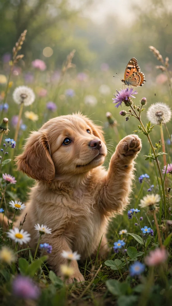Dog Aesthetic: 12 Cute Dog Wallpaper Ideas for Dog Lovers 11 Dog aesthetic puppy butterfly wallpaper