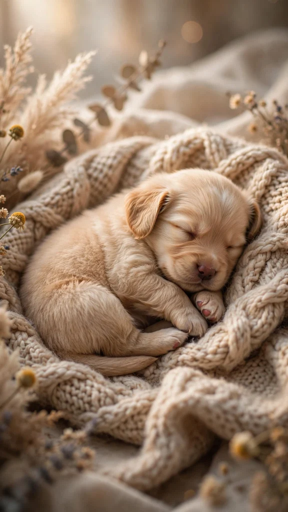 Dog Aesthetic: 12 Cute Dog Wallpaper Ideas for Dog Lovers 5 Dog aesthetic sleeping puppy wallpaper
